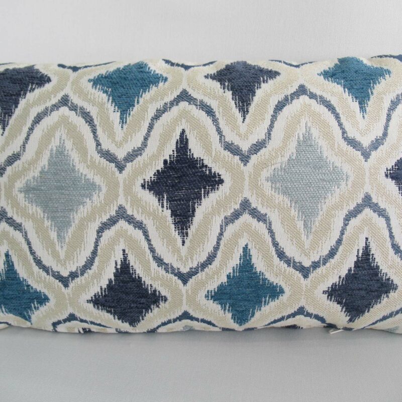 Kidney Pillow Destiny - Blue, Gray and Cream