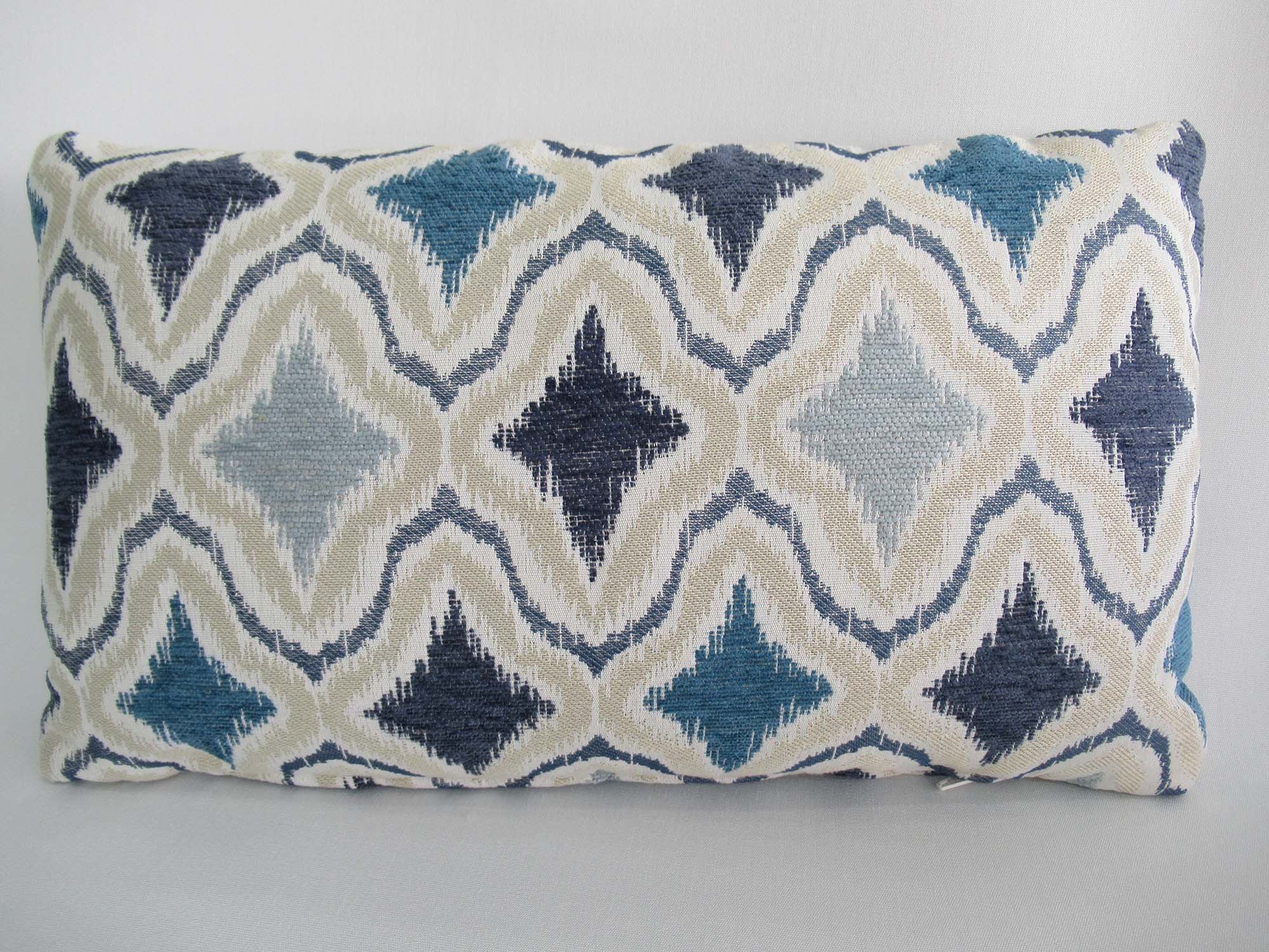 Kidney Pillow Destiny - Blue, Gray and Cream